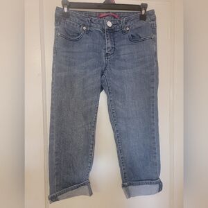 Vigoss Capri Jeans Womens Size 1 Blue Denim Cuffed